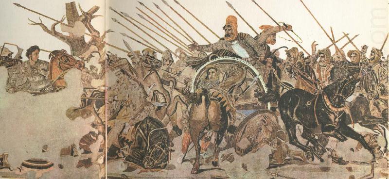 alexanders astundan att erovra och utforska nytt land ledde till hans faltts fatag mot perserkungen derius III s stora armeer, william r clark